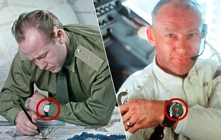 Cosmonauts wearing Sturmanskie watches